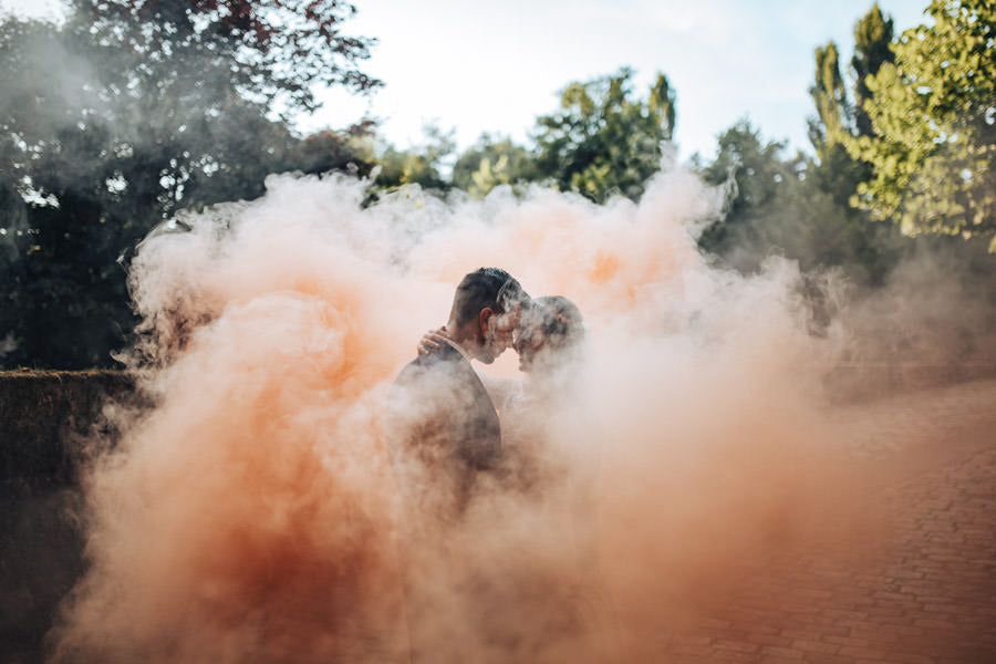 Tochas de Fumo Laranja